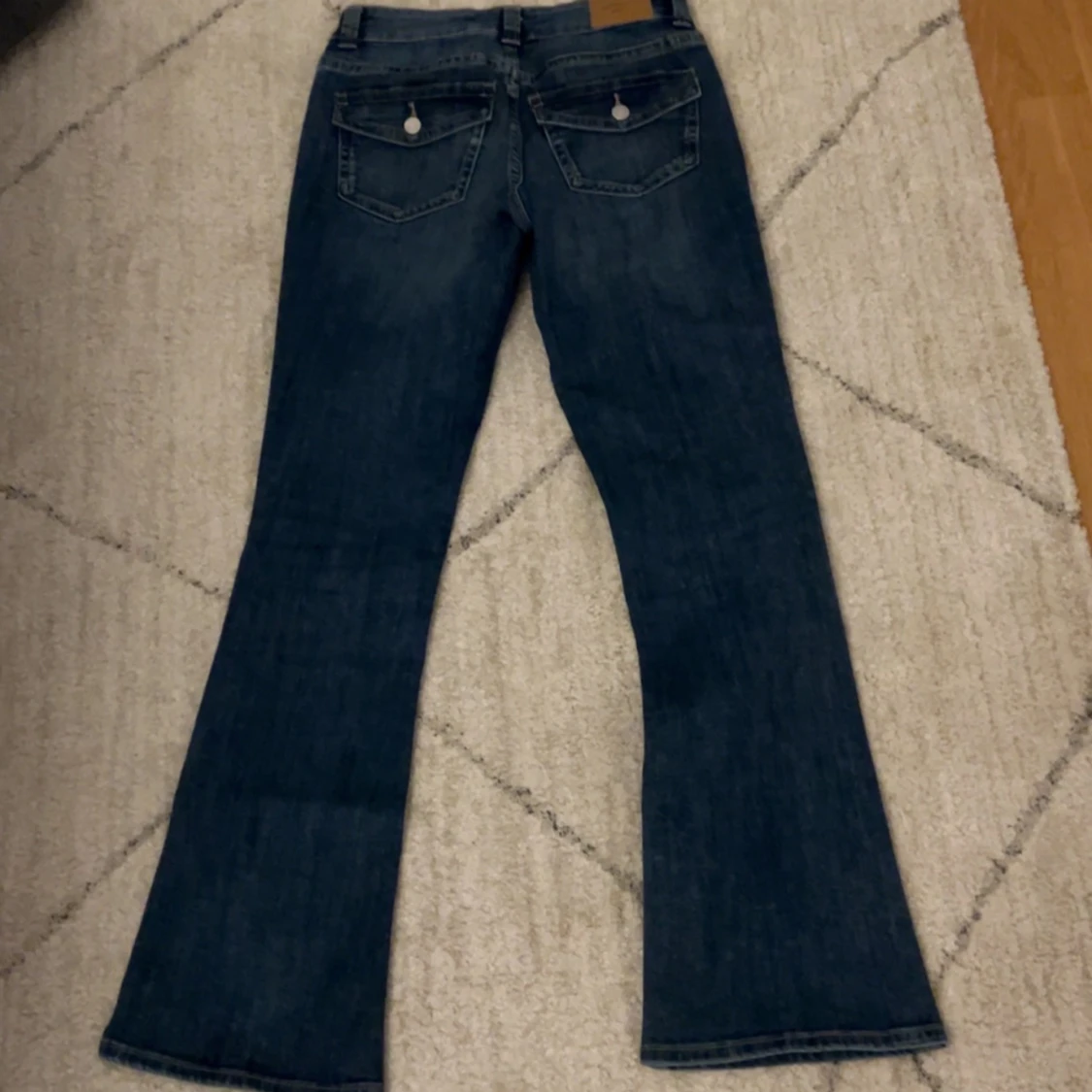 Blå bootcut jeans - 91