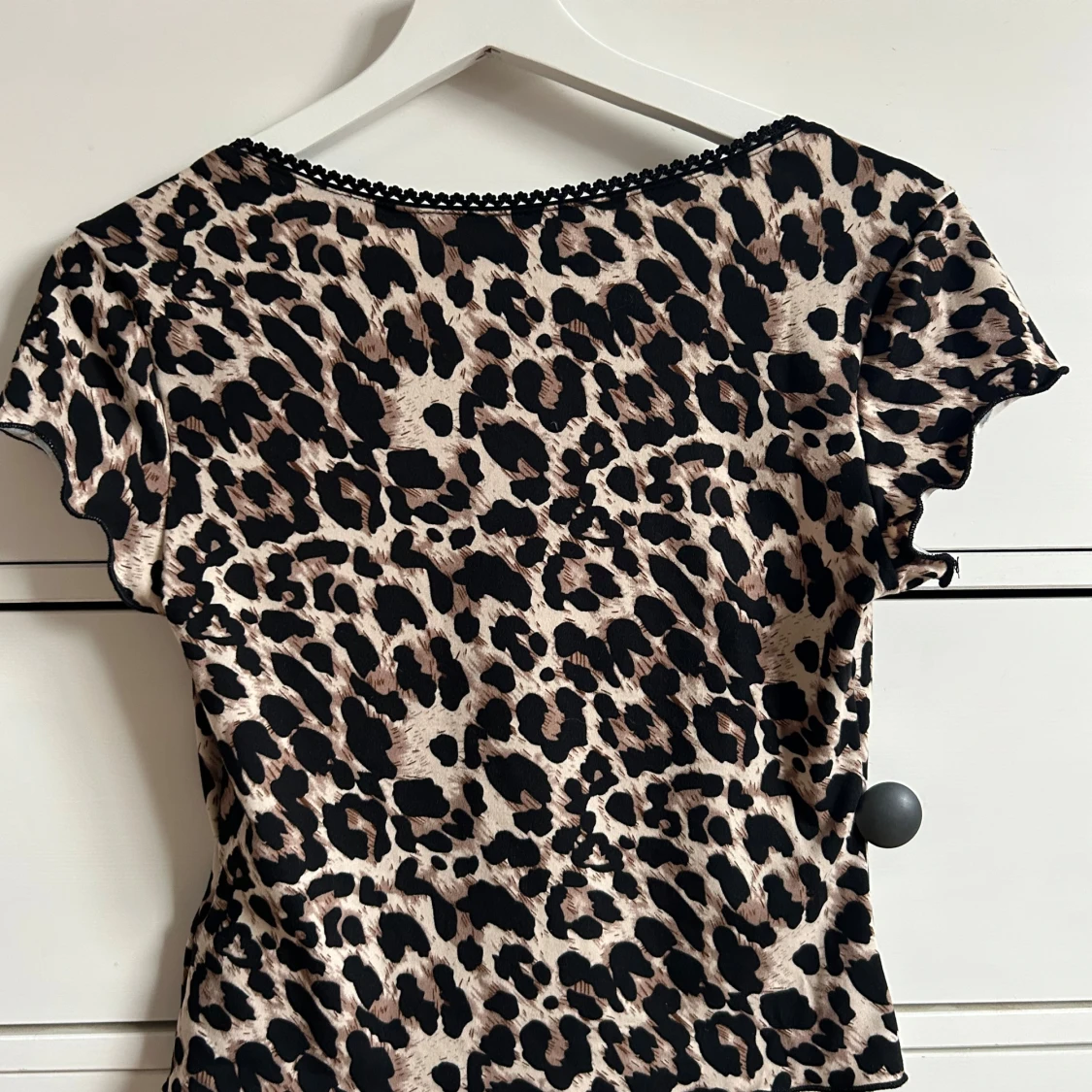 Leopardmönstrad topp - 90