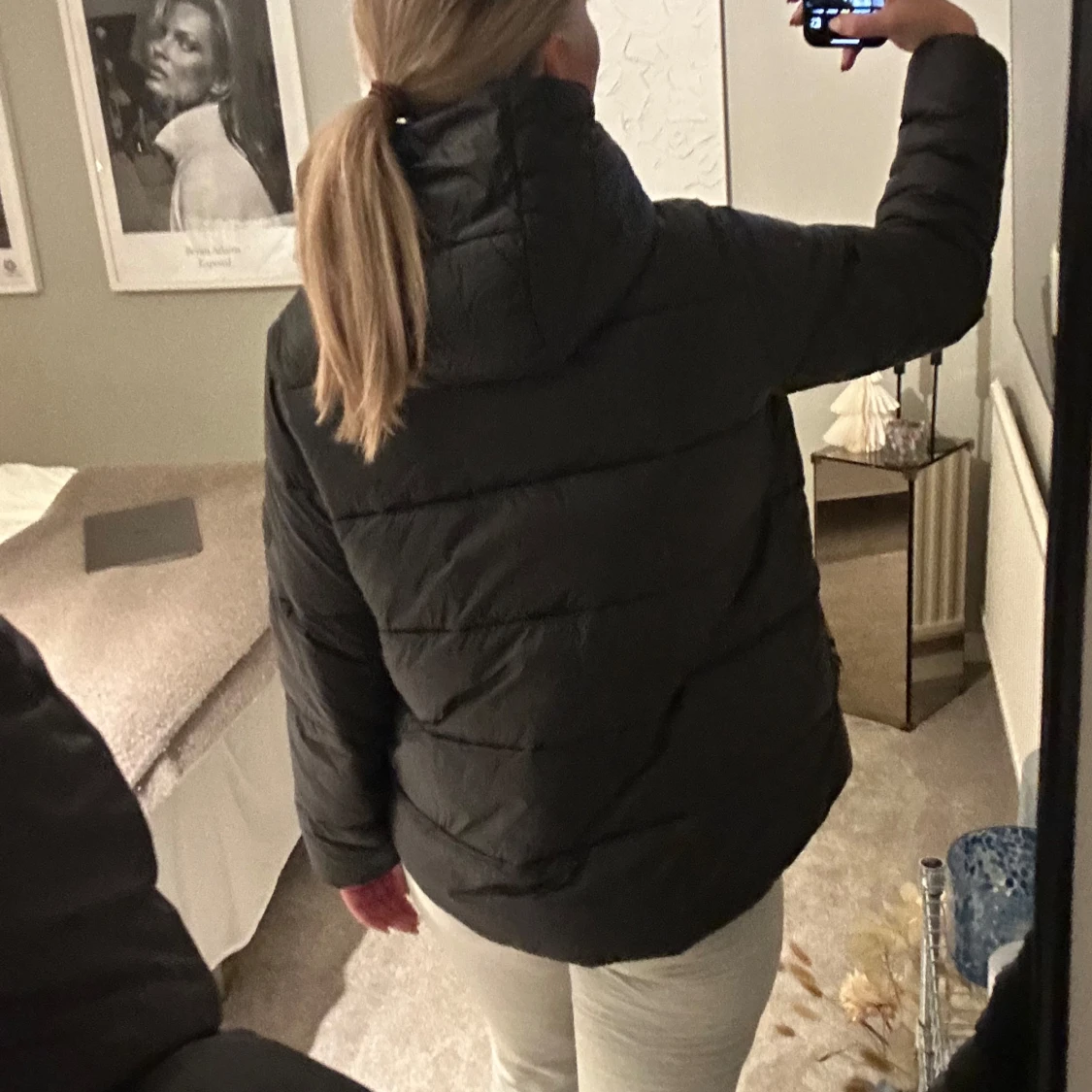 Svart dunjacka från zara  - 90