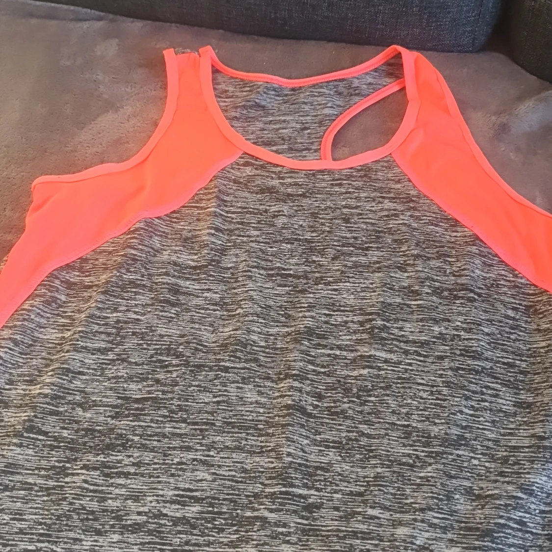 Grå och neonorange träningsset - 91