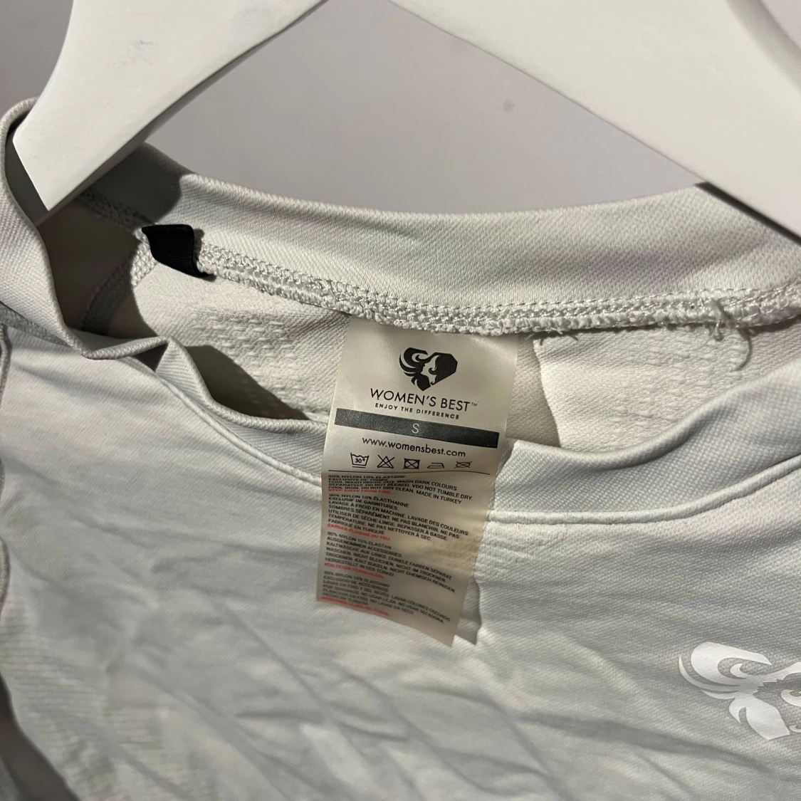 Creme vit croppad tröja från Women's Best - 90