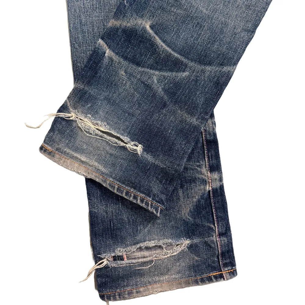 Sjuk tvätt o ageing från N&F de ett japanskt märke som gör stabila jeans, Tagged sz 29 men passar typ 30. Jeans & Byxor.