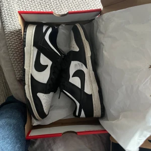 Nike dunks  - Storlek 43 Pandas  I använt skick men om man tvättar dem så går det mesta av smutsen bort Köpta för 1400