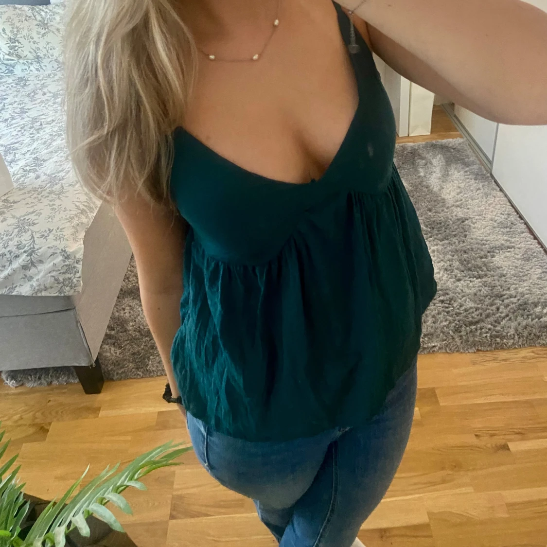 Mörkgrönt linne  - 91