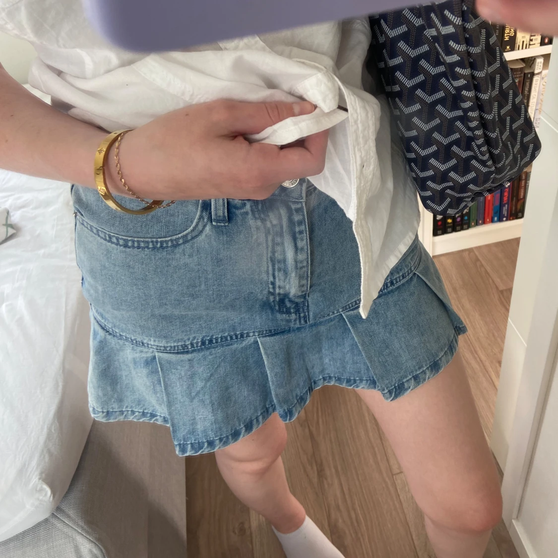 Jeanskjol med volanger  - 91