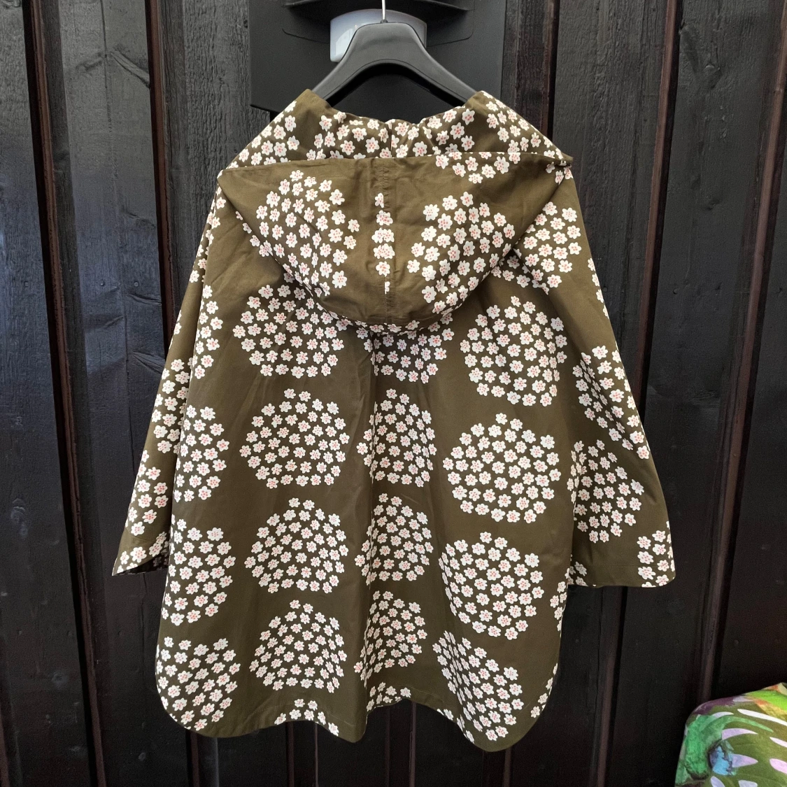 Marimekko Rain Jacket/Poncho with Floral Pattern - Like New - 92