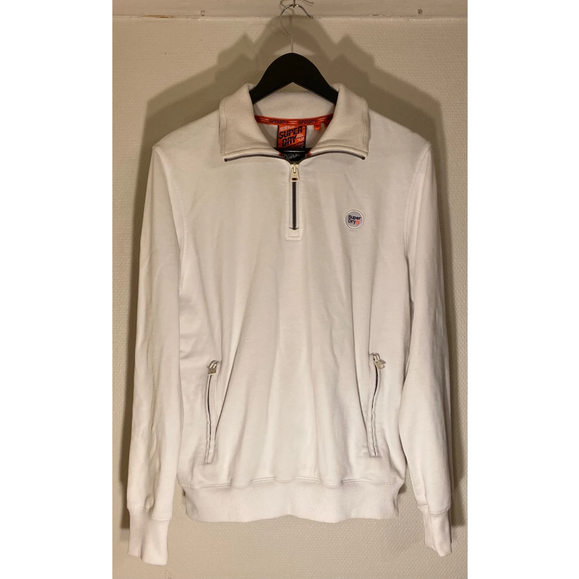 Vit 1/4 Zip Tröja / Polotröja - Superdry - 91