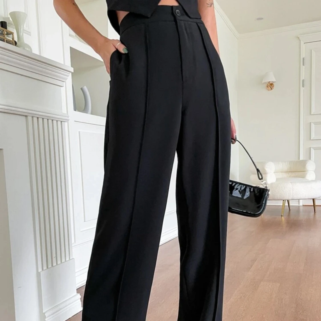 Svarta kostym byxor  - 90