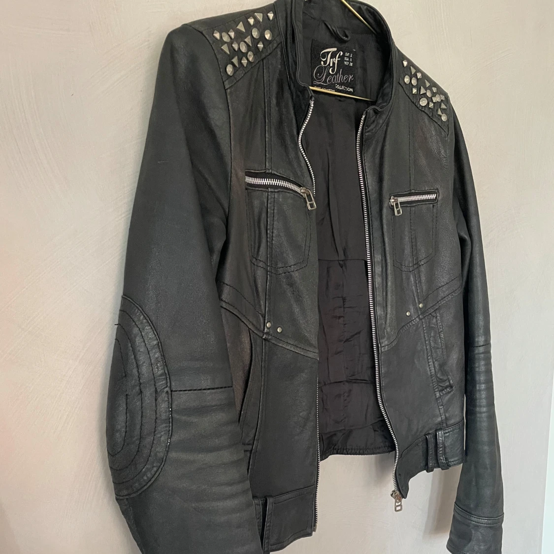 Vintage Skinnjacka i äkta läder  - 91