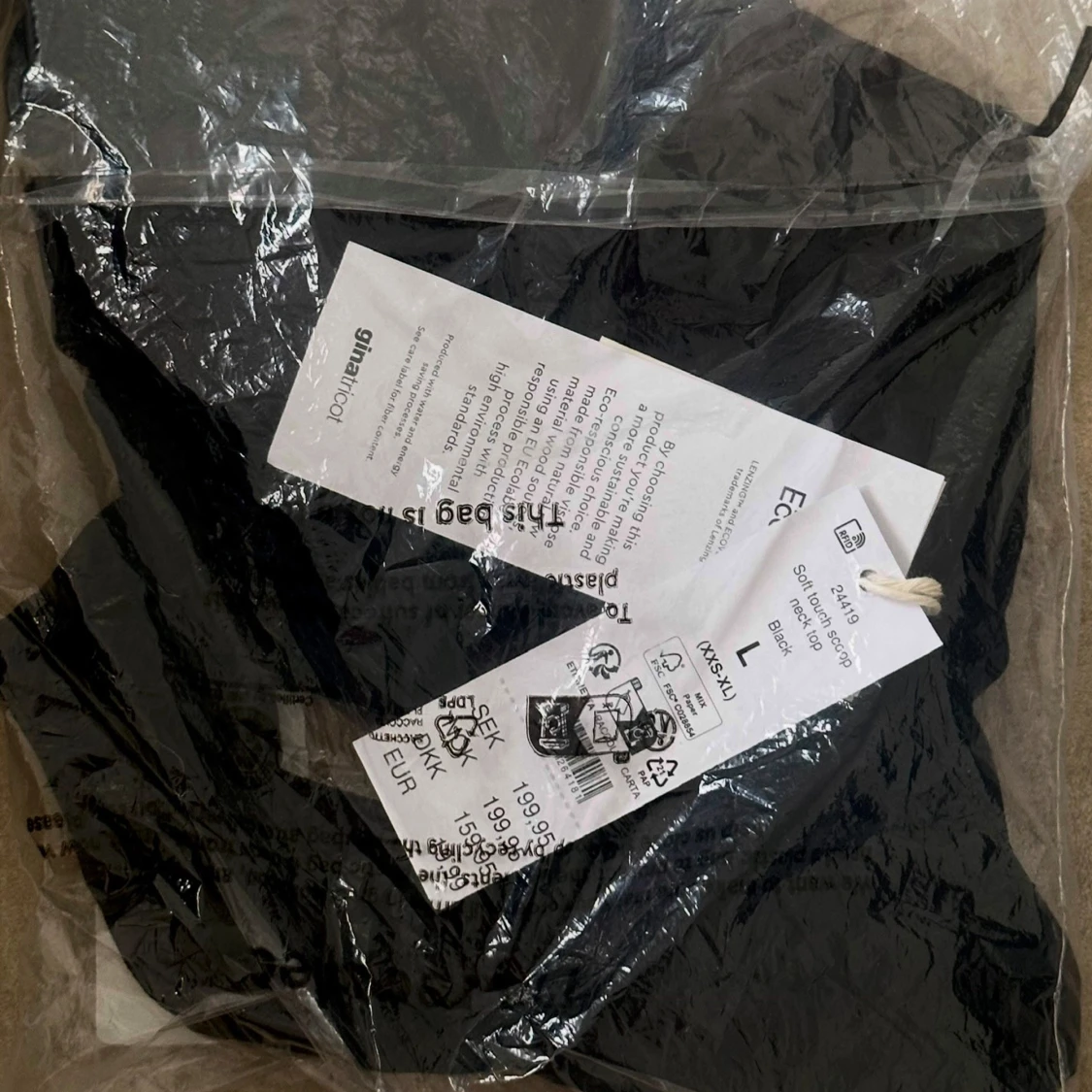 soft touch scoop neck top - 90