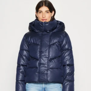 Mörkblå Vinter jacka - Säljer denna jätte fina mörkblå vinter jacka från zalando (märker Gap)  som är slutsåld Använd förra vinter men fortfarande i myxket bra skick Stl L Ny pris 1100 Lite nopprig nere vid armen