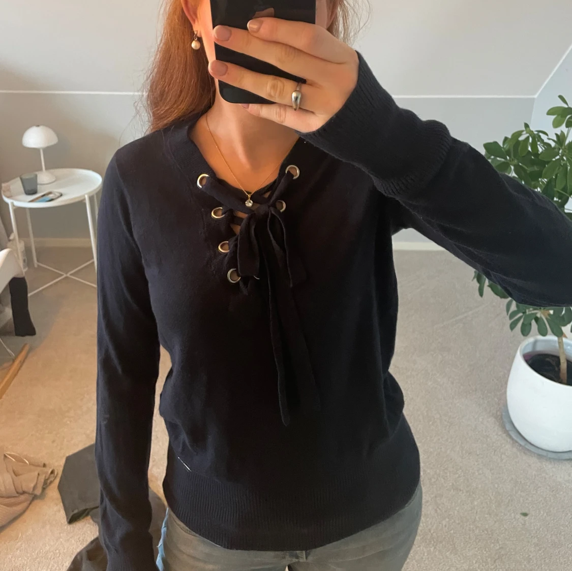 Marinblå tröja - 90