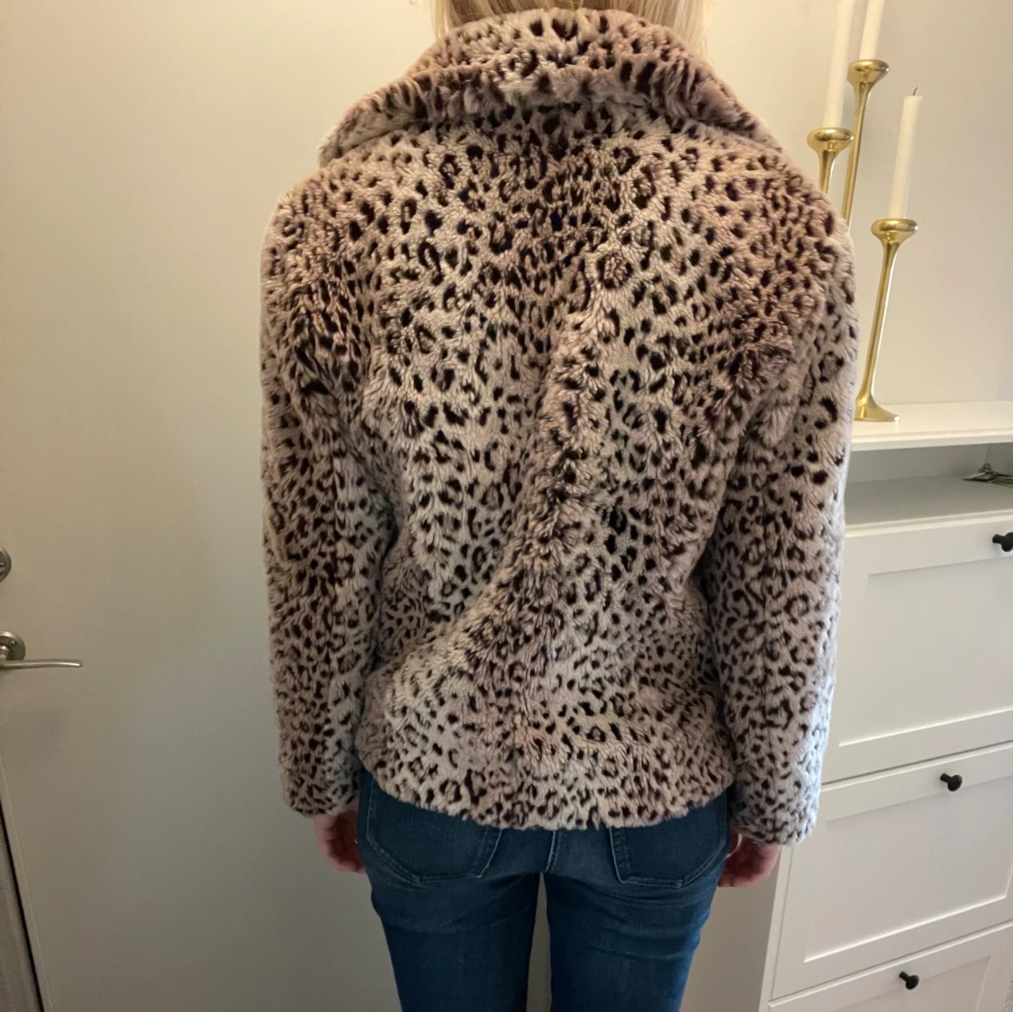 Leopard pälsjacka - 90