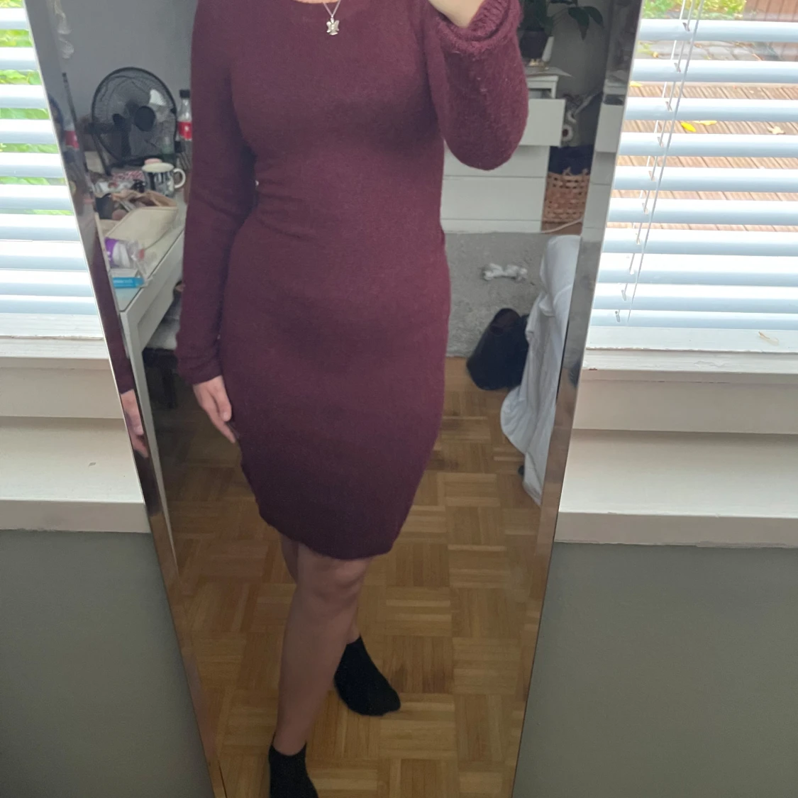 Stickad klänning - 90