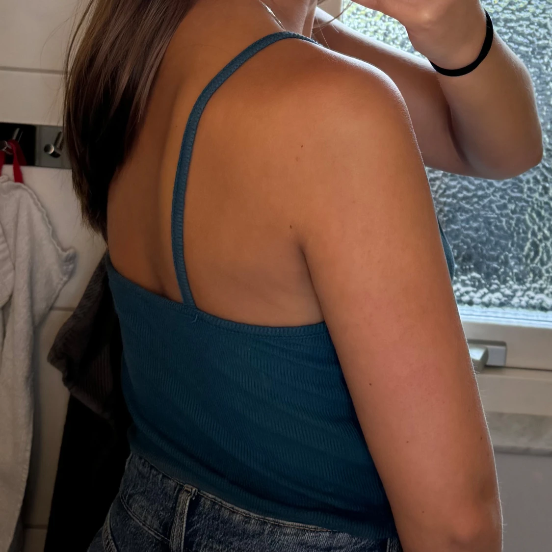 Blå/grönt linne - 90