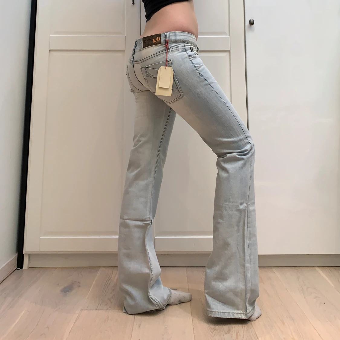 Lågmidjade bootcut jeans  - 90