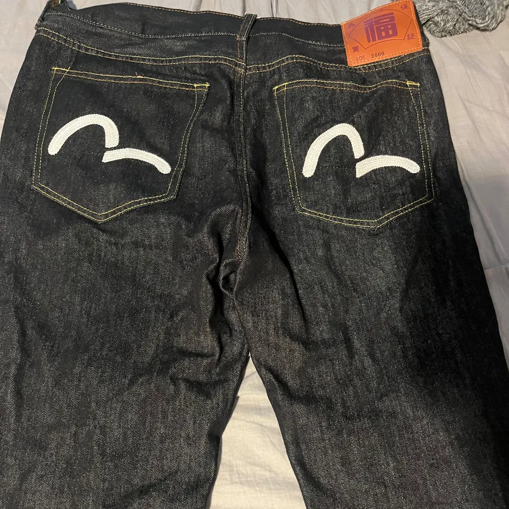 Fetta evisu jeans använd få gånger, inte äkta, pris kan diskuteras . Jeans & Byxor.