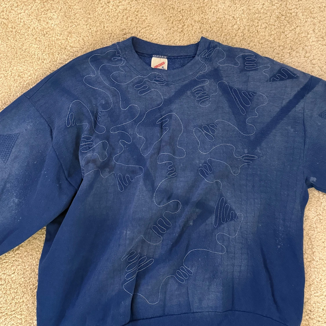 Blå sweatshirt - 91