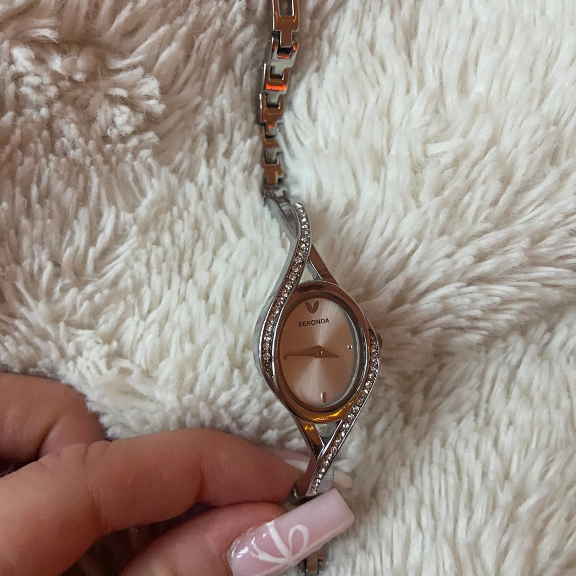 Vintage silverklocka från Sekonda - 90