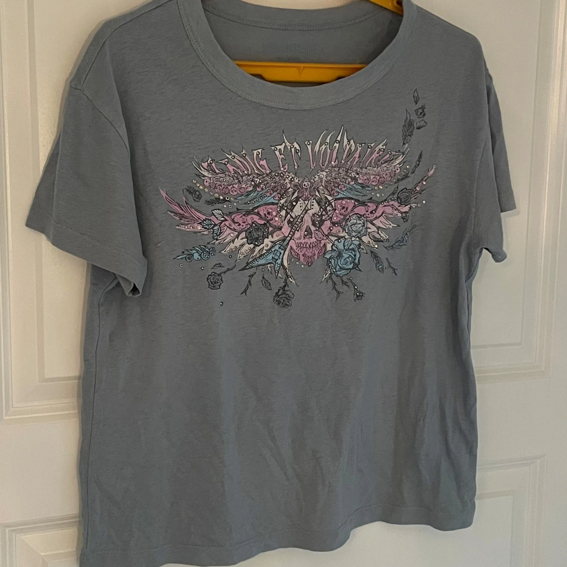 Grå Zadig & Voltaire  t-shirt med tryck