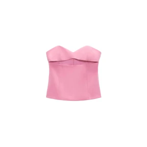 Rosa topp från Zara - Så snygg topp från Zara. Bara använd 1 gång. Storlek L men sitter som en s/m😋