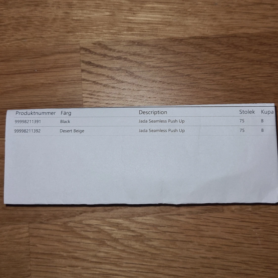 NYA Push Up BH:ar i beige och svart - 93