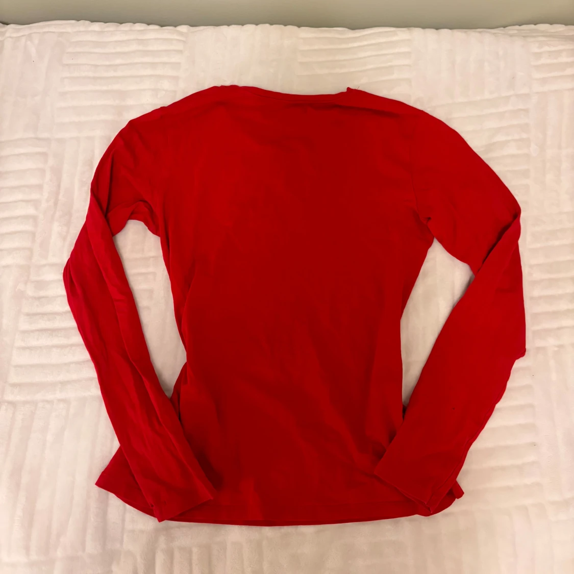 Röd långärmad tröja - 1