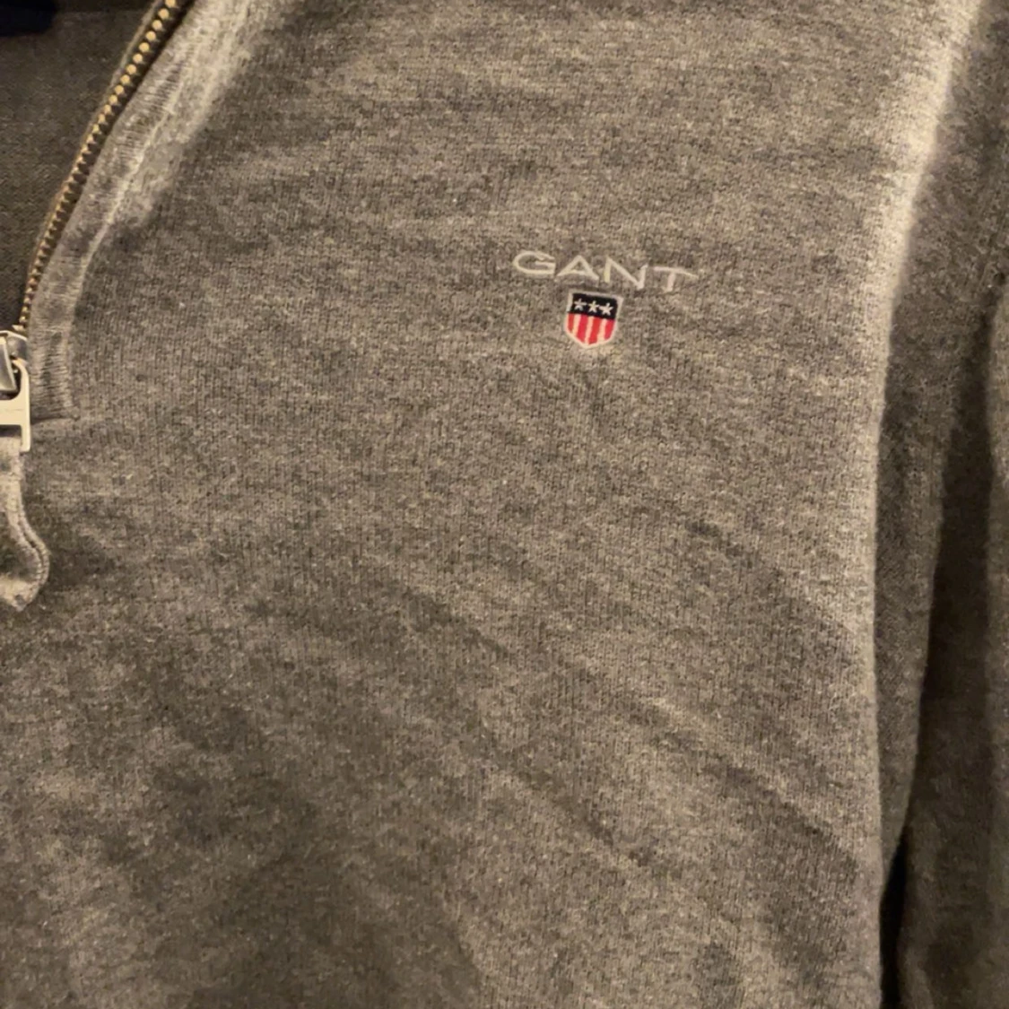Grå halvzip från Gant - 1