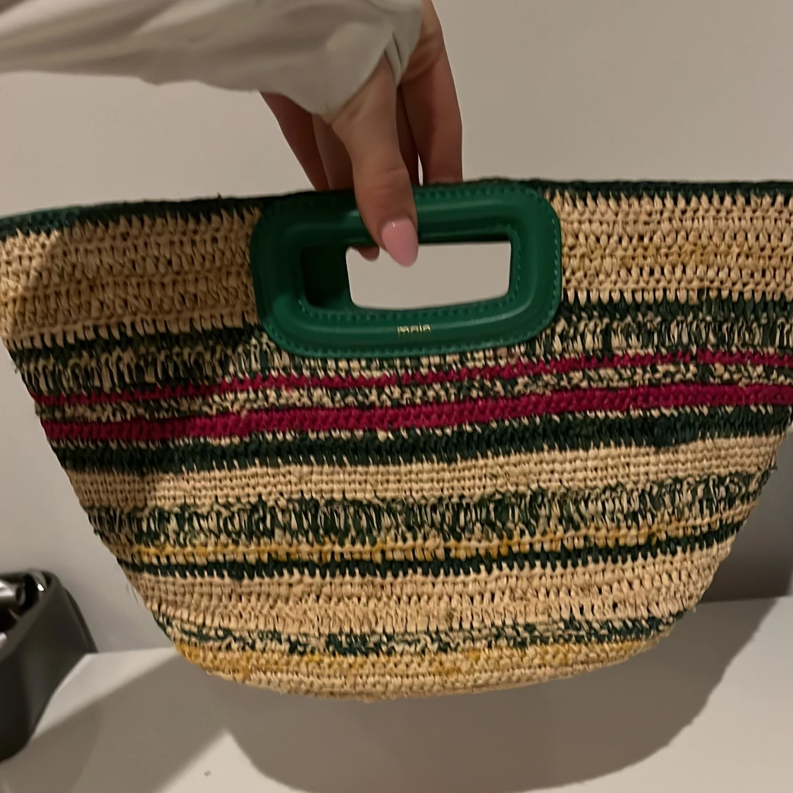 Randig handväska från Maje handgjord ❤️❤️