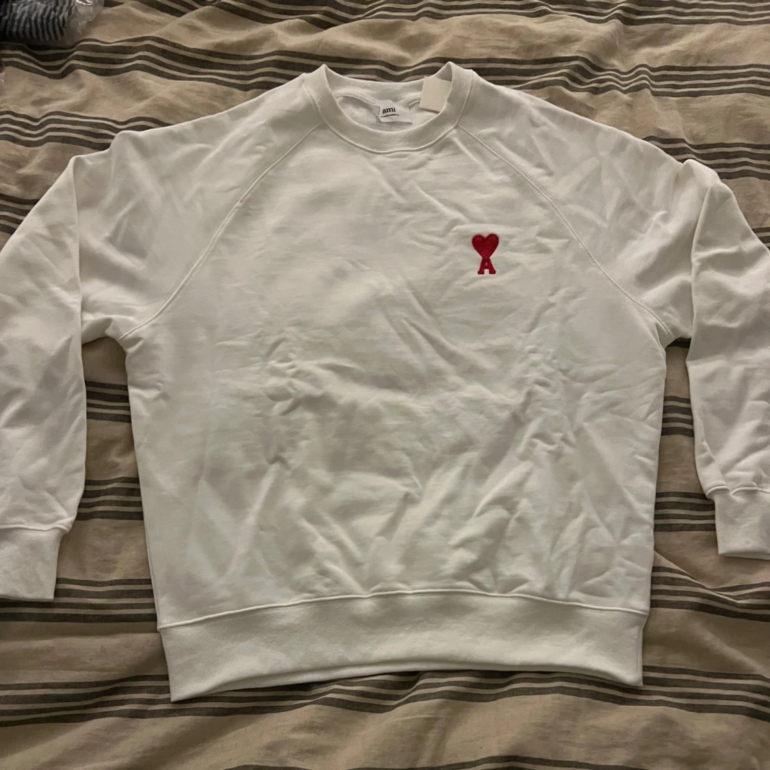 Vit sweatshirt från Ami Alexandre Mattiussi