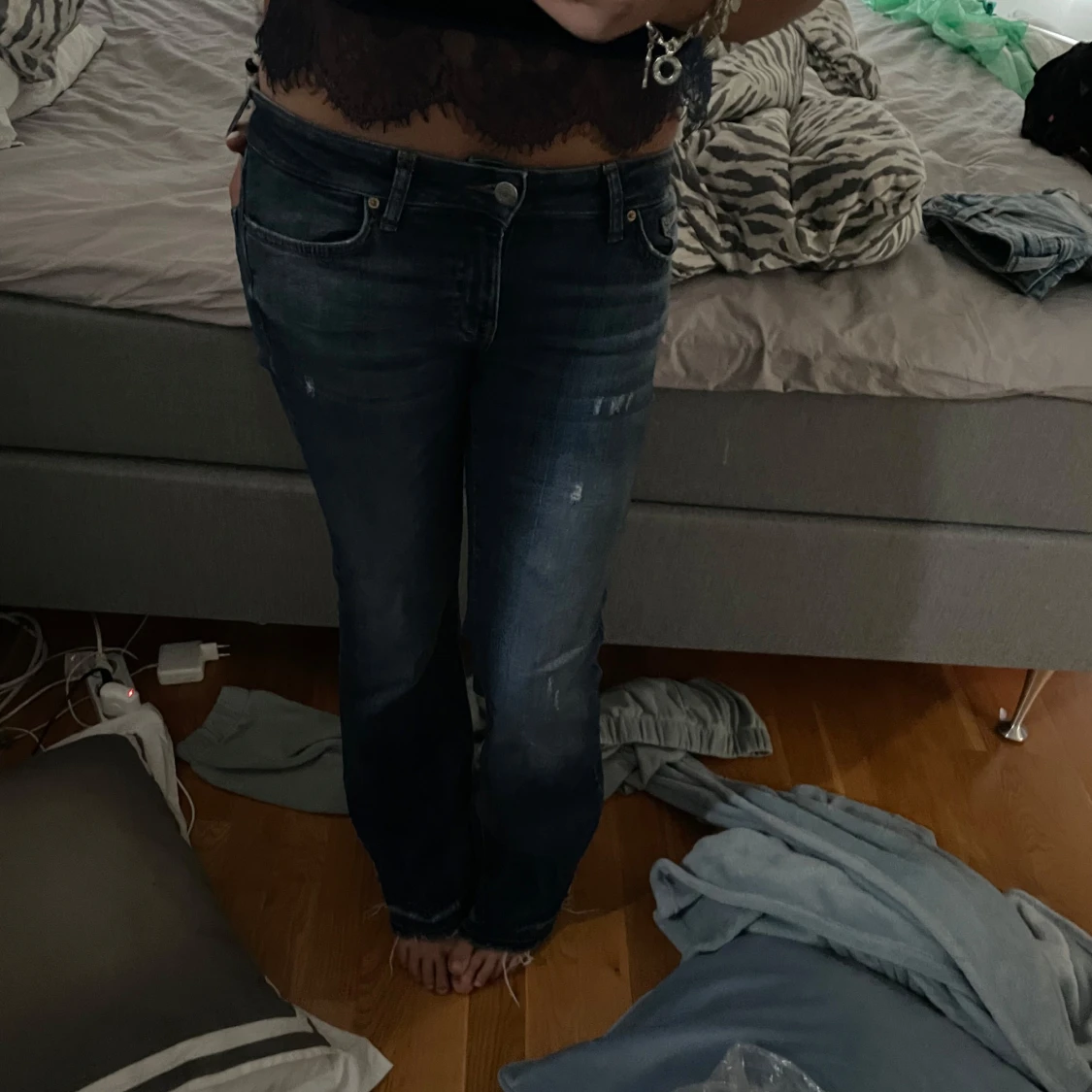 Lågmidjade jeans - 2
