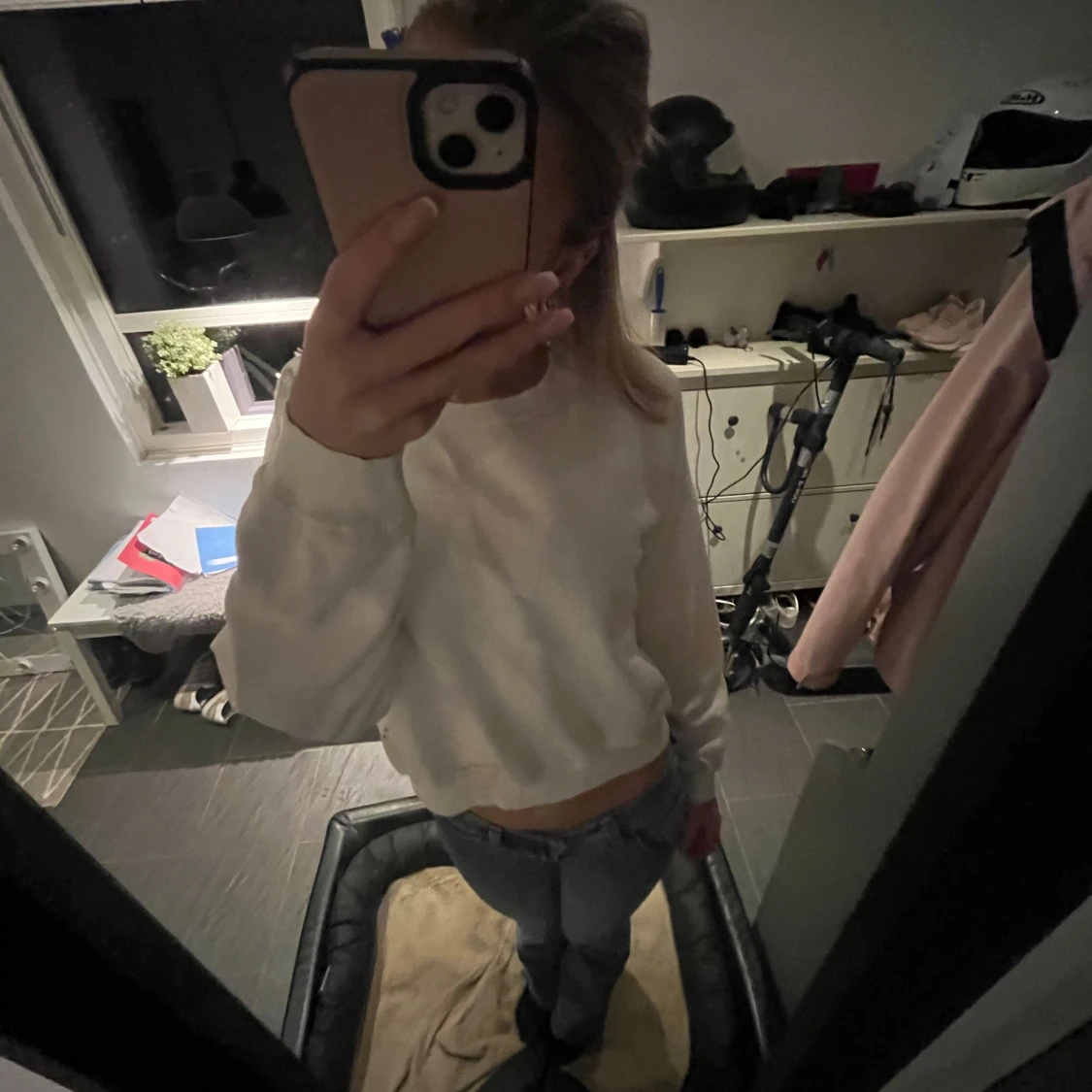 Vit sweatshirt  - 90