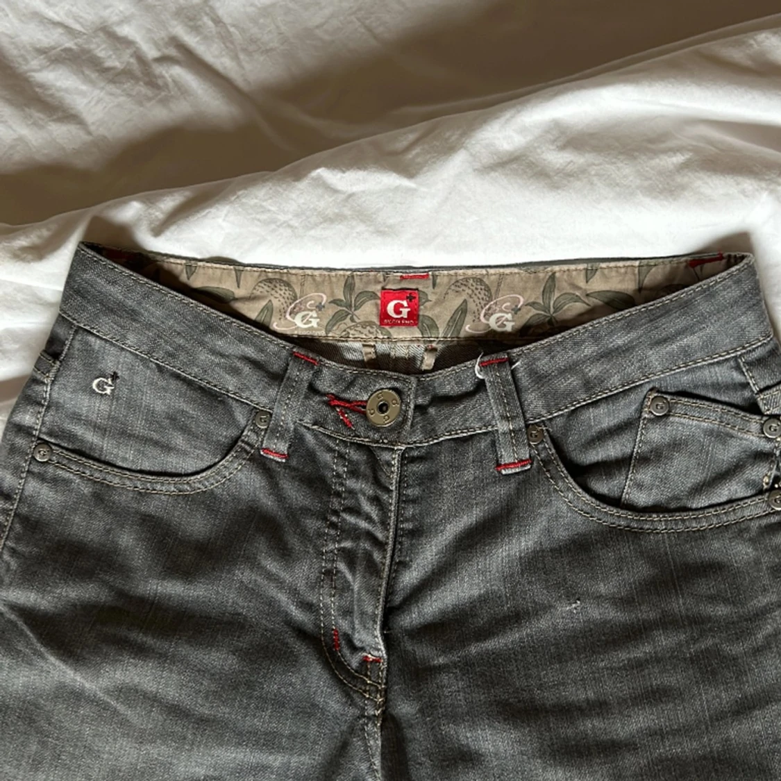 Lågmidjade bootcut jeans - 91