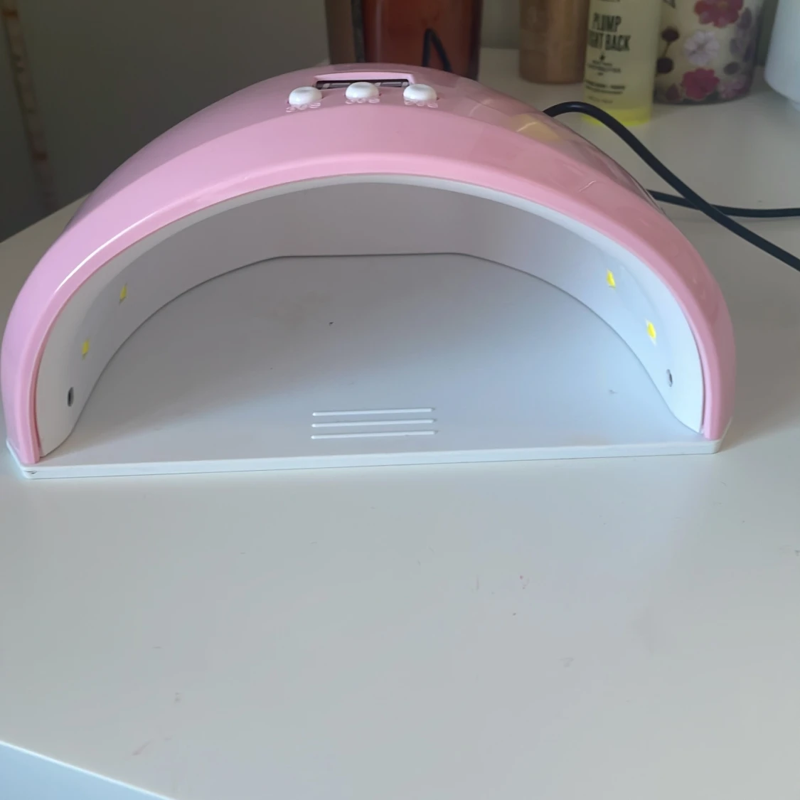 Rosa UV-lampa för naglar med timer - 90