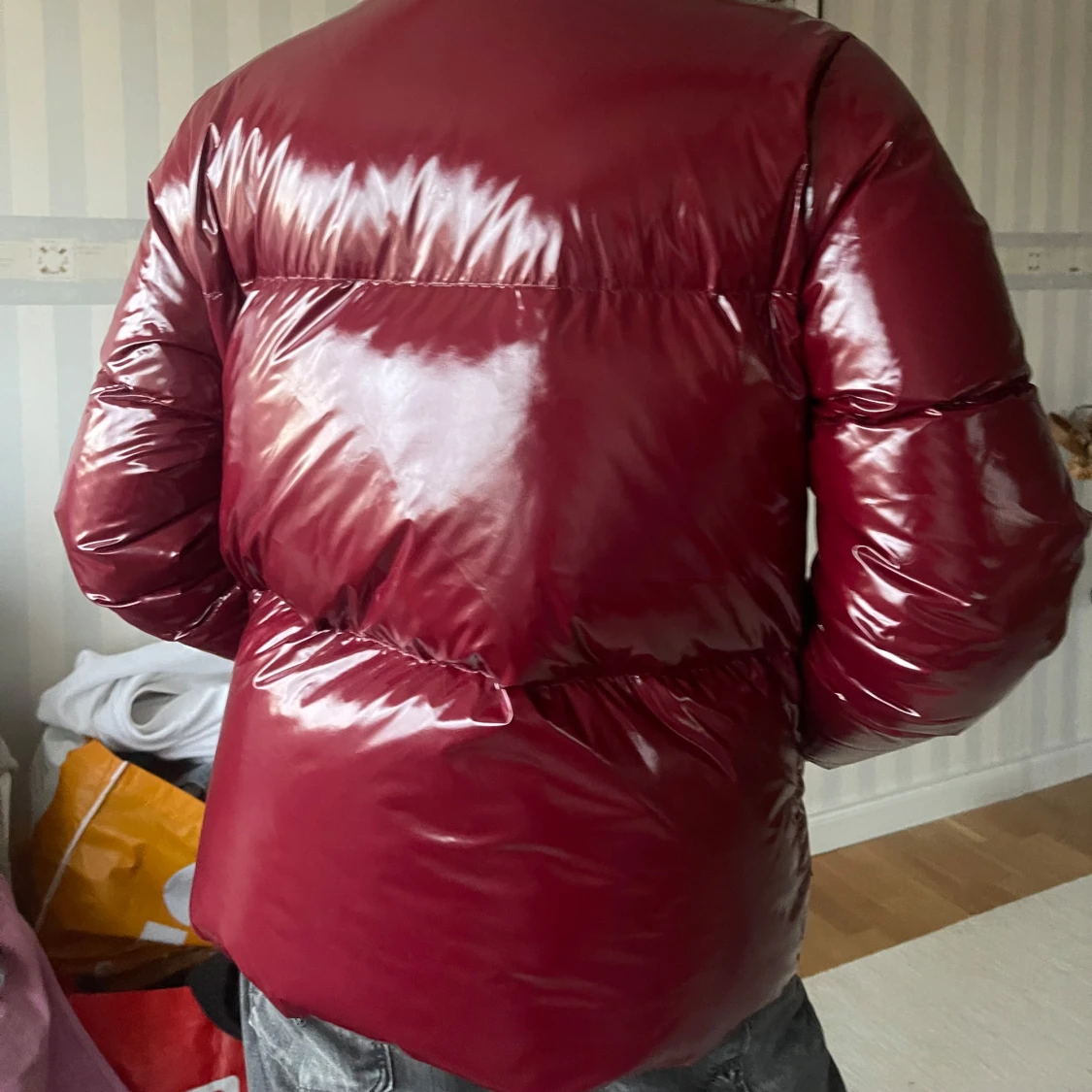 Glansig Tommy hilfiger pufferjacka  - 92