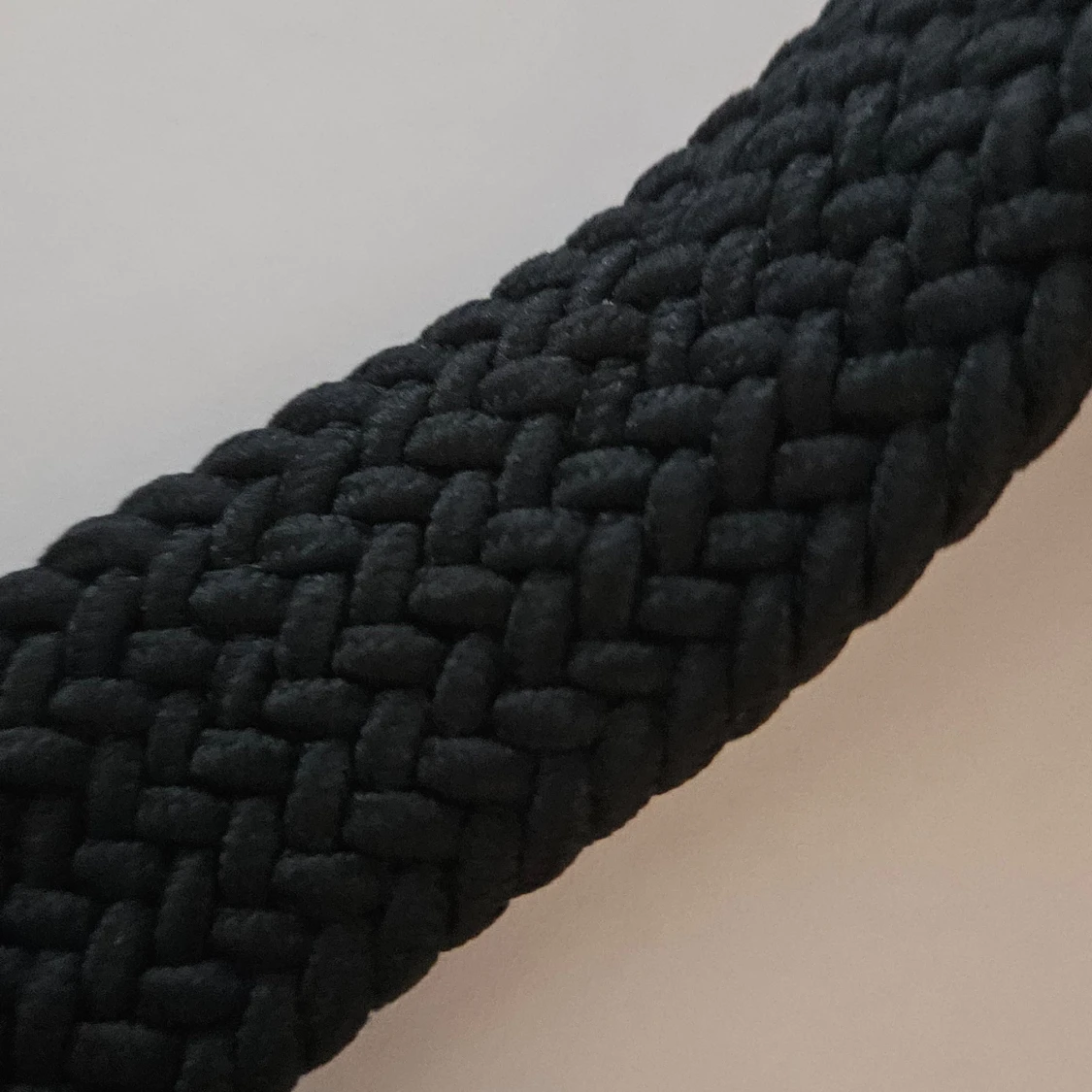 Svart flätat bälte - 90