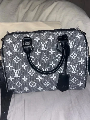 Väska / handväska / axelremsväska  - Helt ny speedy monogram denim väska. 25 cm! Se bilder och skriv vid frågor 😊