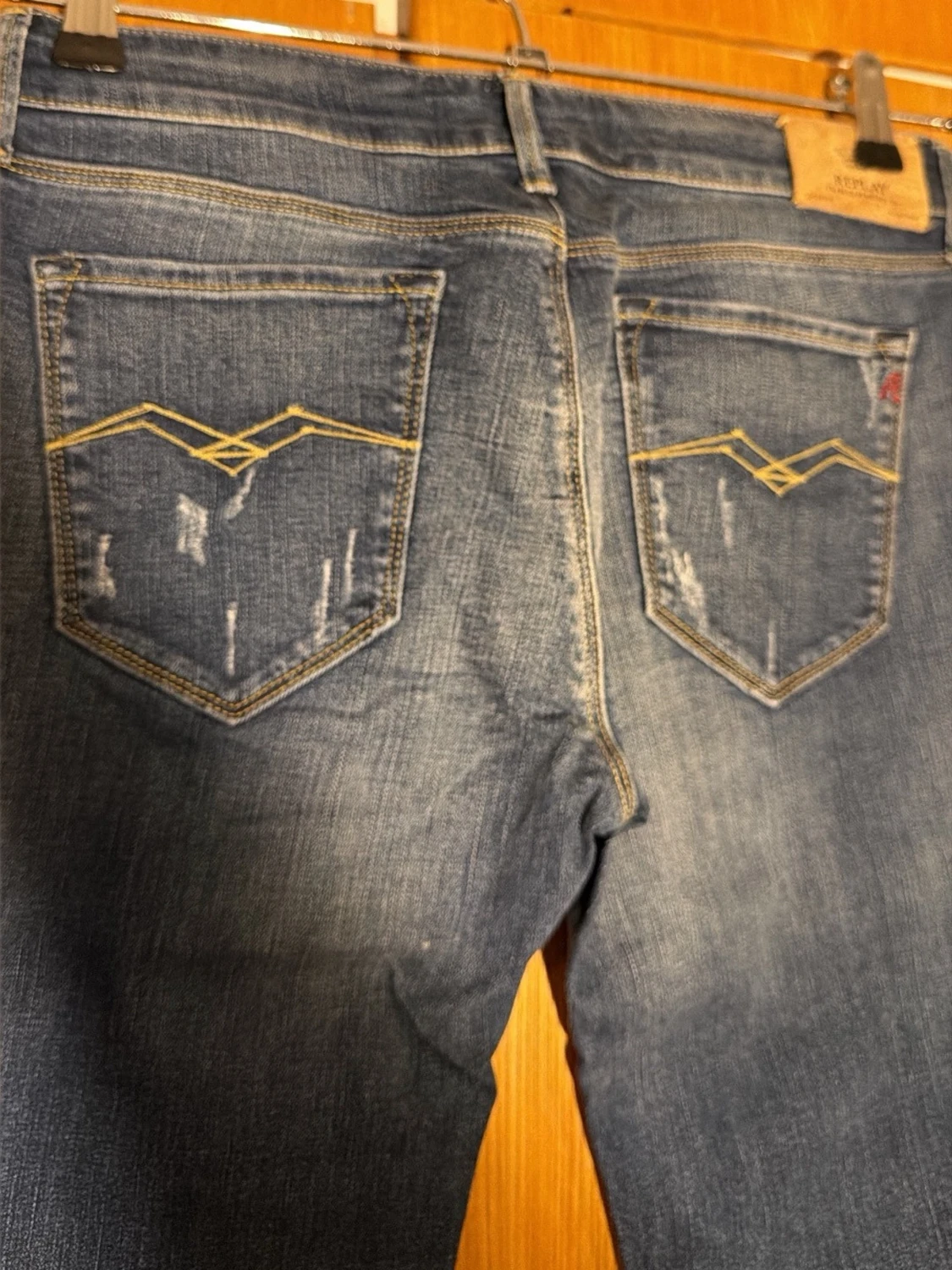  Replay flare jeans, storlek 30 blå denim - 4