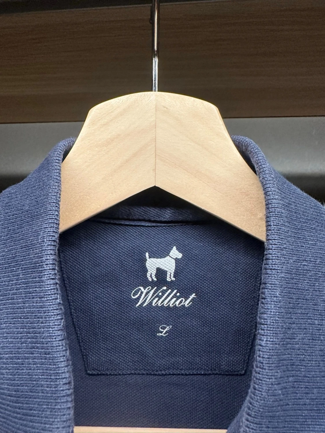 Marinblå pikétröja från Williot - 2