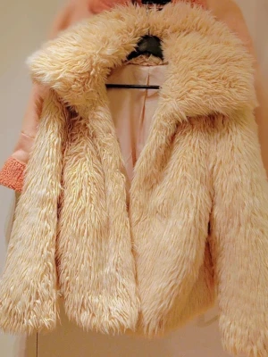 Beige pälsjacka från & Other Stories - Säljer en fluffig och trendig beige pälsjacka från & Other Stories. Jackan har stor krage, långärmad design och är fodrad med glansigt tyg. Perfekt för dig som vill ha en statementjacka med mysig känsla och cool look. Otroligt snygg!! 