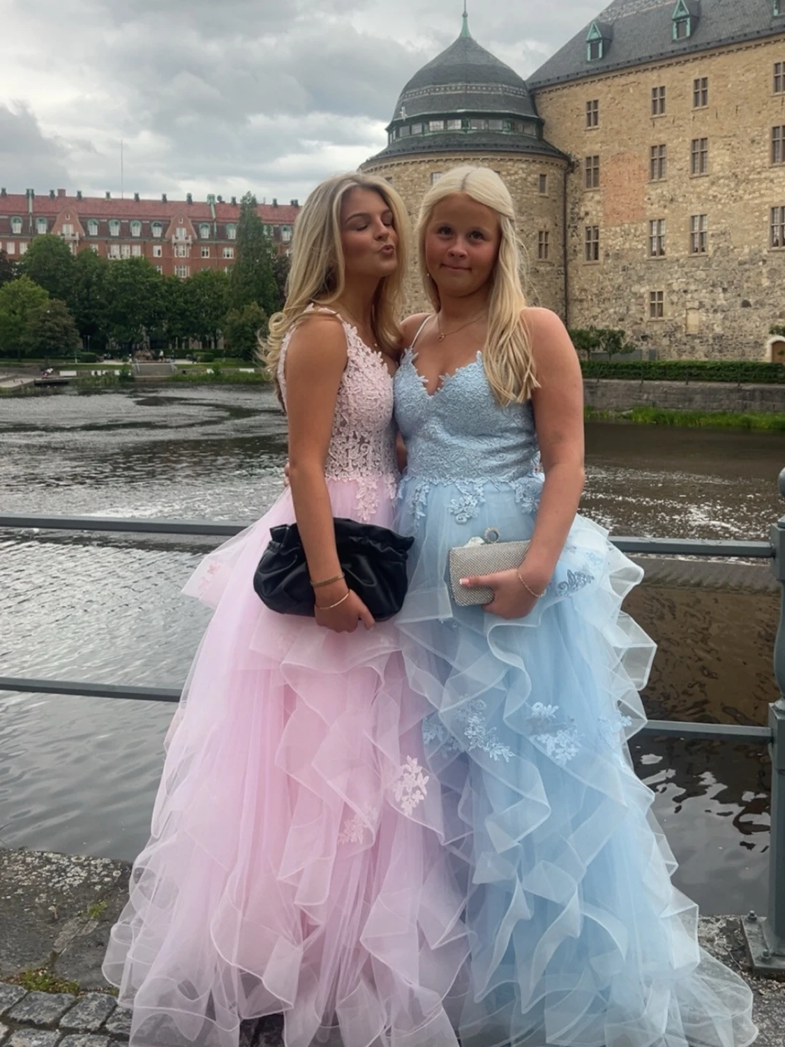 ljusblå Balklänning  - 1