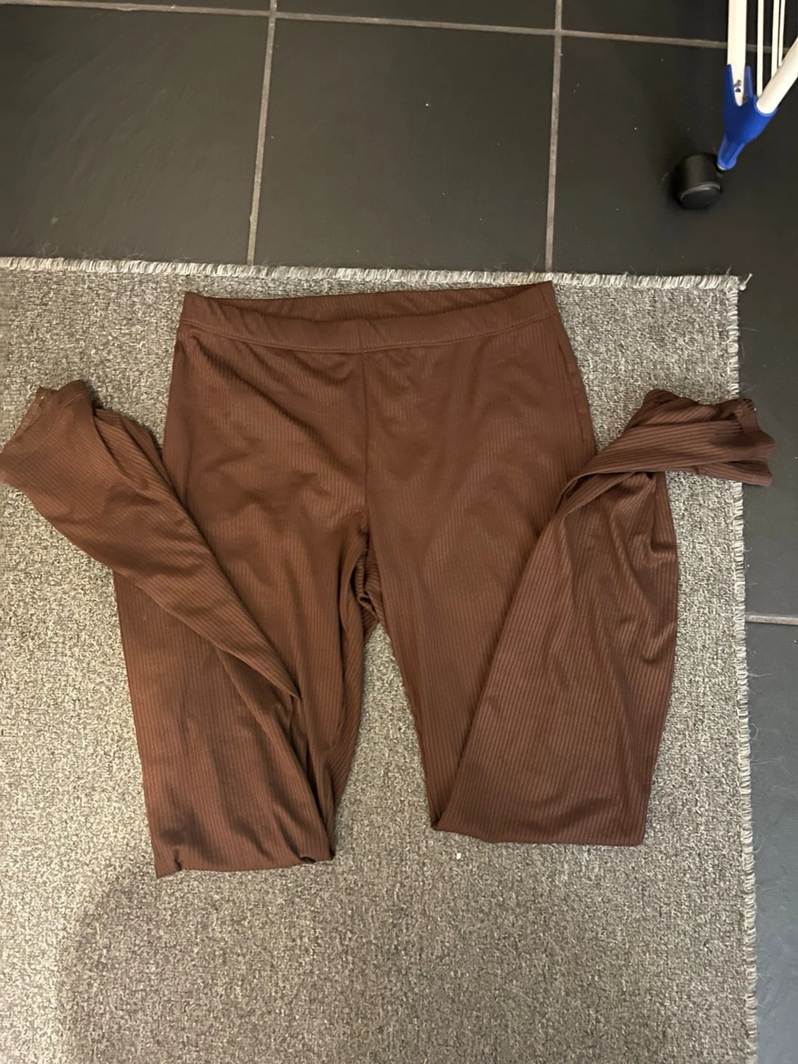 Bruna ribbade leggings/yoga pants