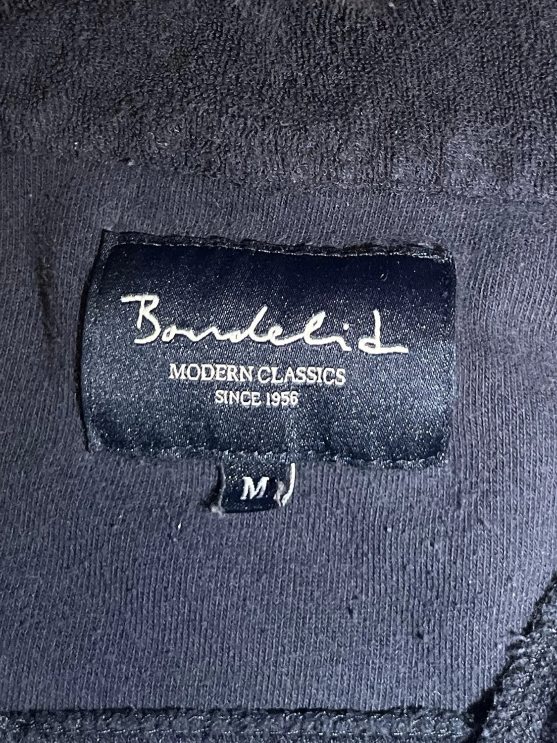 Mörkblå frotté polotopp Bondelid - 2