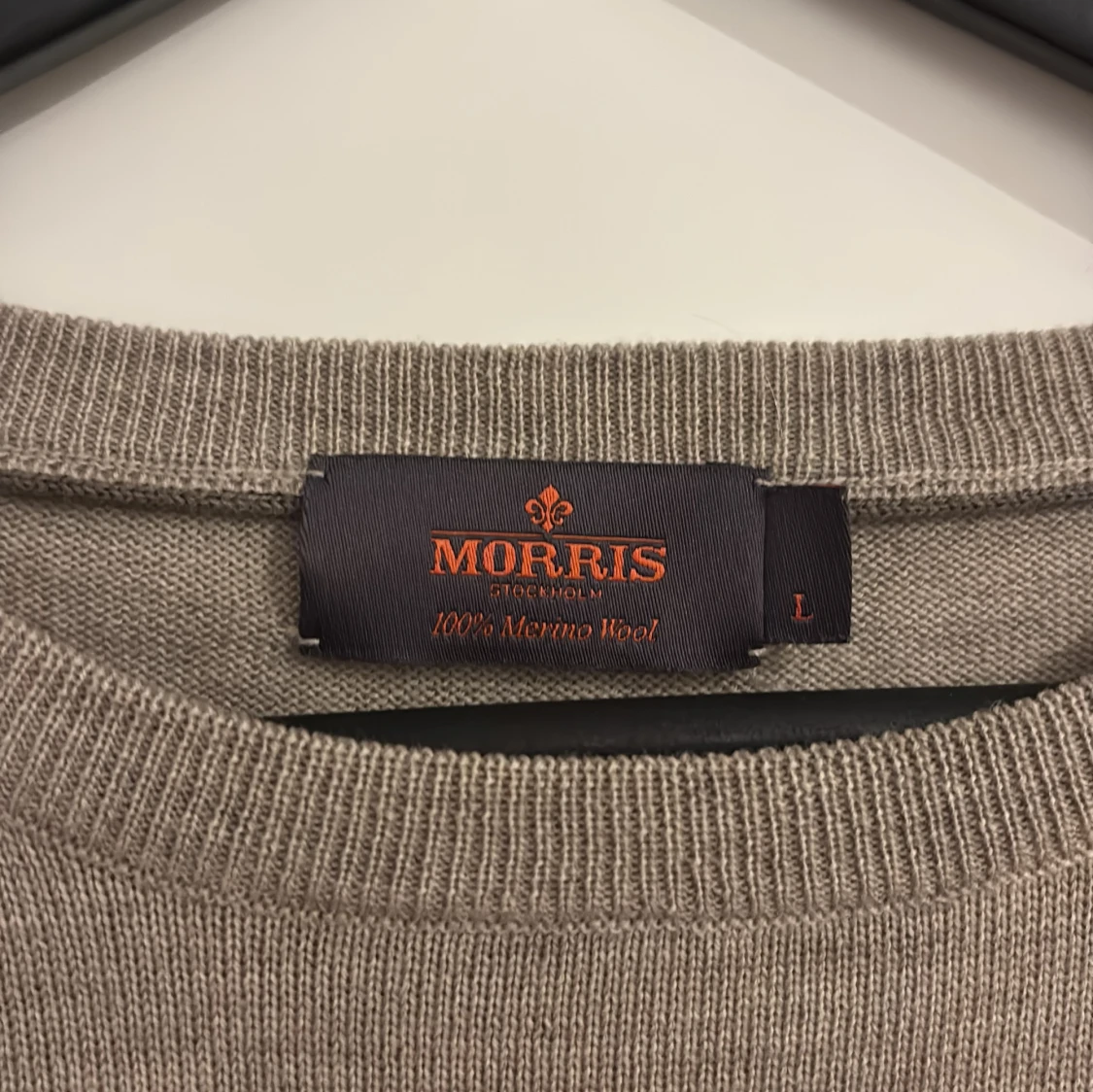 Beige merinoullströja från Morris - 1