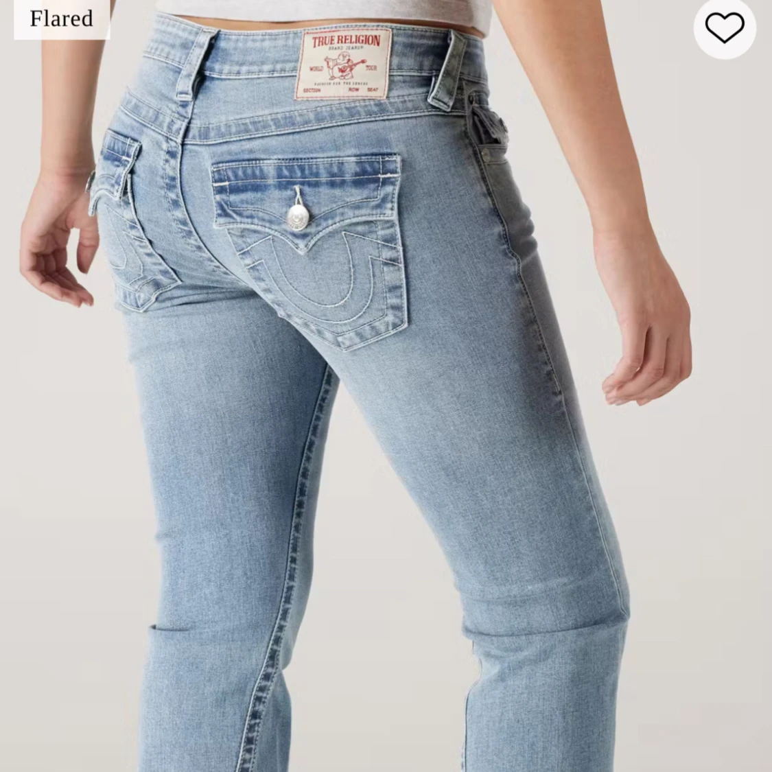 True Religion ljusblå flare jeans - 1