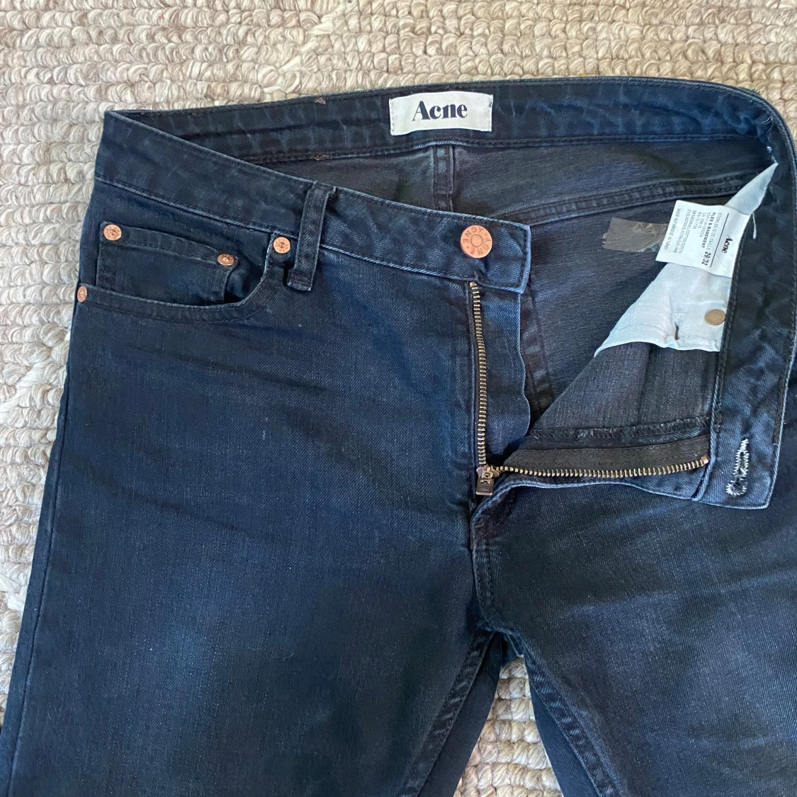 Svarta Acne jeans Flex Basement 29/32 - 2