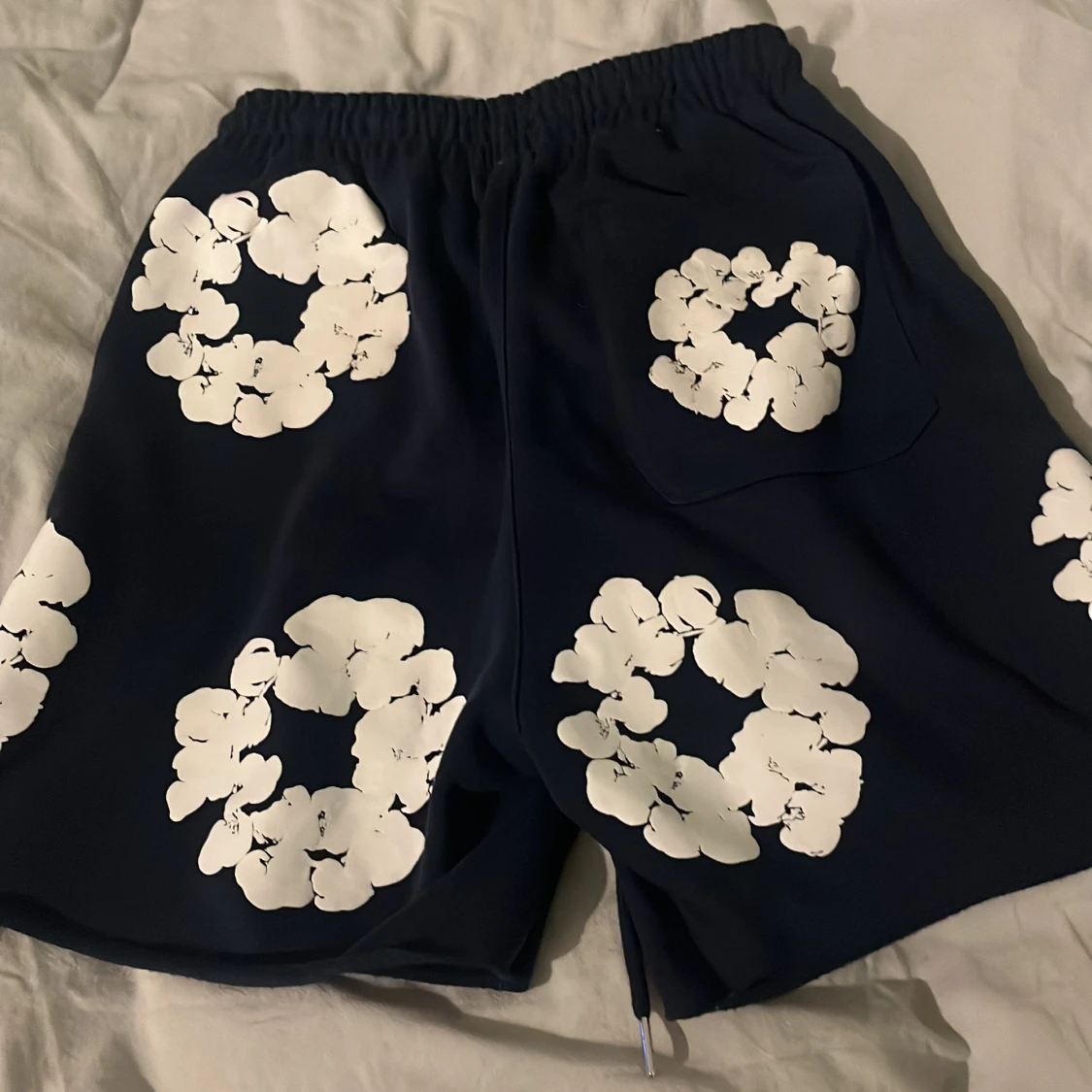 Blå blommiga shorts från Denim Tears - 1