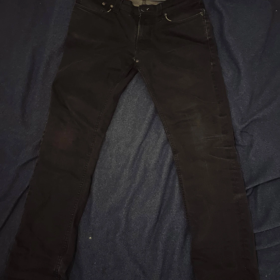 Svarta slim fit jeans från Nudie Jeans