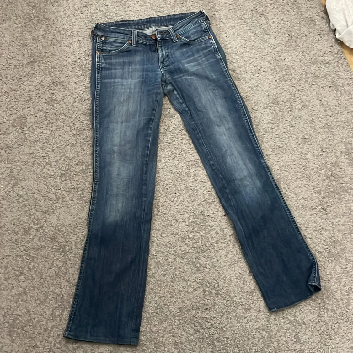 Wrangler blå bootcut jeans - 1
