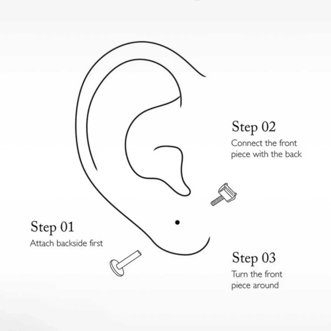 Silverörhänge med rektangulär sten - 2